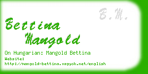 bettina mangold business card